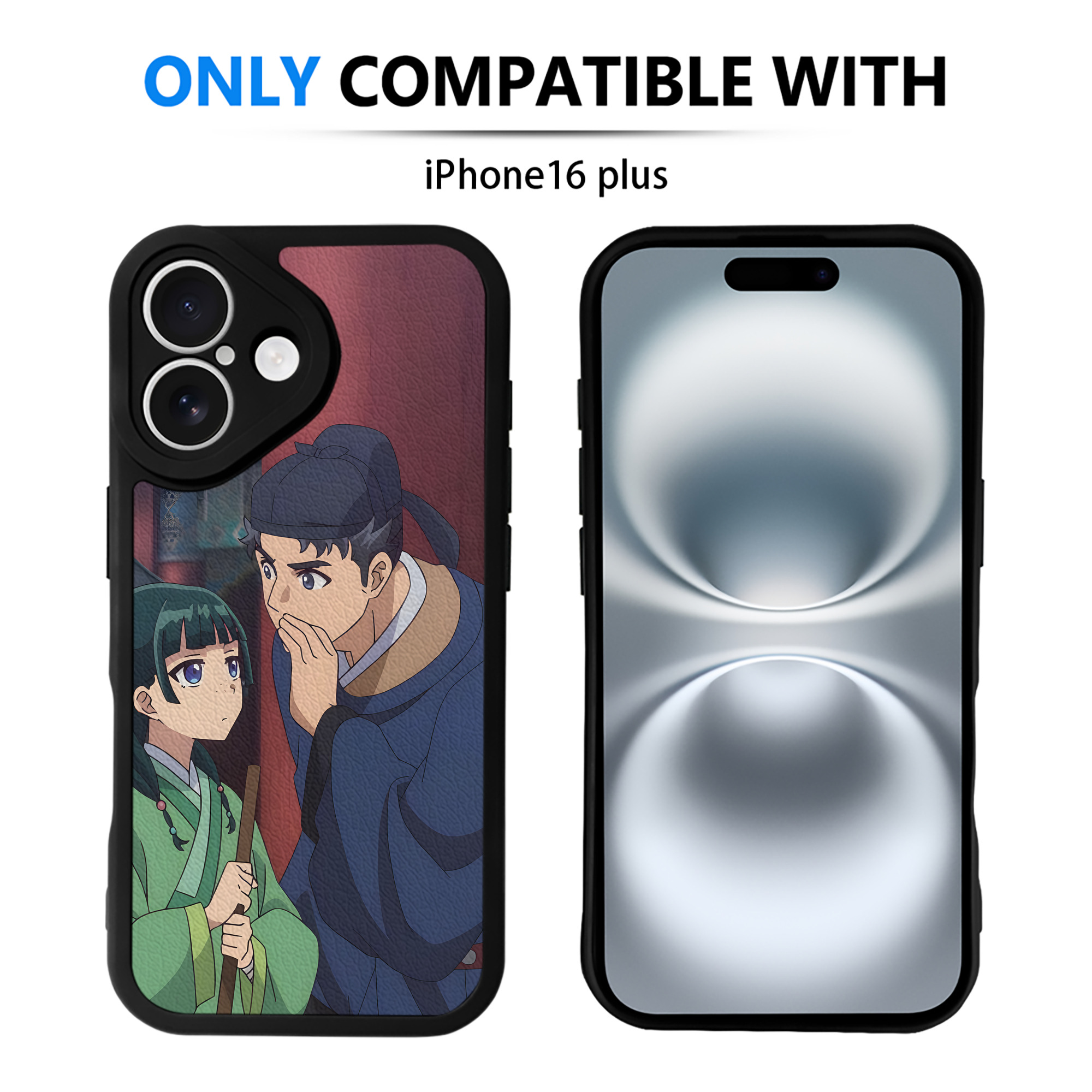 （画像用） 薬屋のひとりごと The Apothecary Diaries 【iPhone 16シリーズ対応】シリコンスマホケース（レザー調） 材質：シリコン
